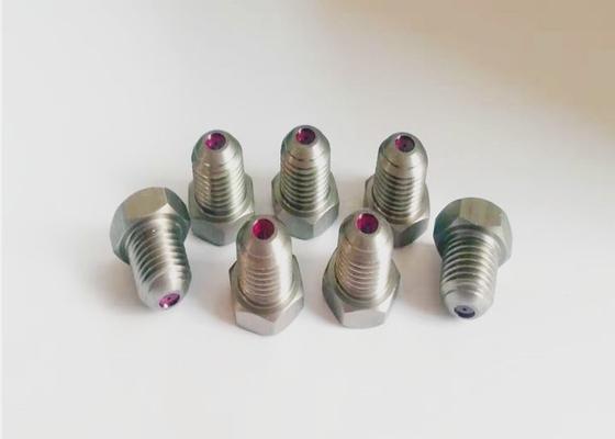 Stainless Steel Paper Machine Parts High Water Pressure Lined Ruby Needle Nozzle