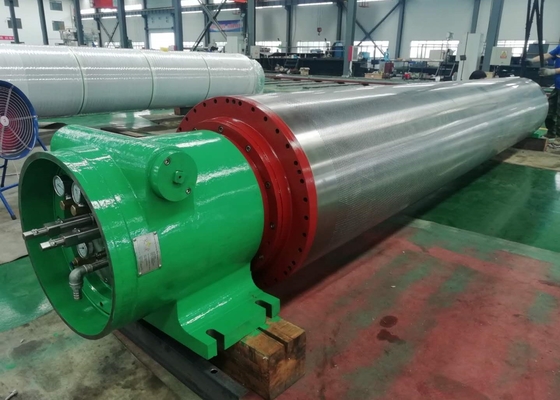 50KN/M Stainless Steel Rubber Covered Vacuum Press Roll