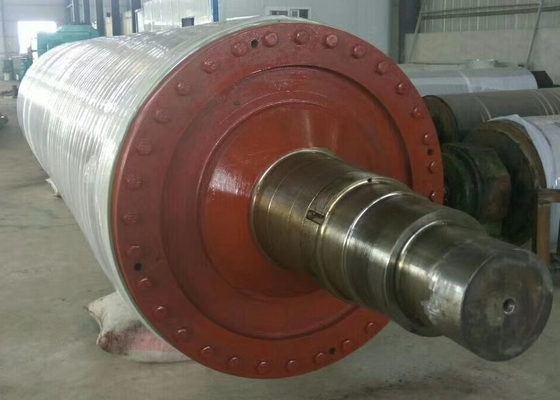 Complete Whole New Jumbo Blind Hole Press Roller Rubber Covered With Bearing And Housing